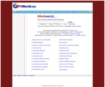 RPhworld.com(Pharmacist's Clinical Resources and Search Engine) Screenshot