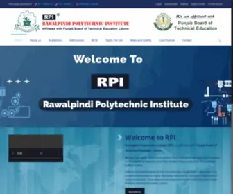 Rpi.com.pk(Rawalpindi Polytechnic Institute) Screenshot
