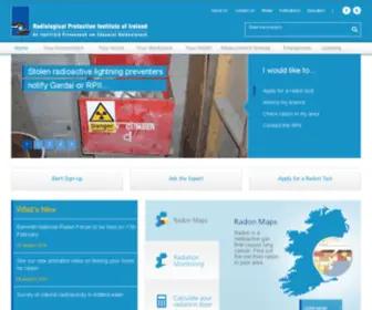 Rpii.ie(Radiological Protection Institute of Ireland) Screenshot