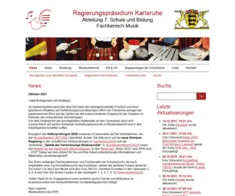 RPkmusik.de(Regierungspräsidium Karlsruhe) Screenshot