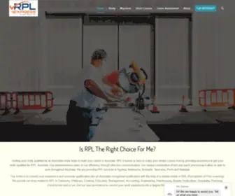 Rplexpress.com.au(RPL Express Australia always) Screenshot