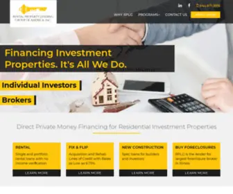 RPLgfund.com(Rental Property Lending Group) Screenshot