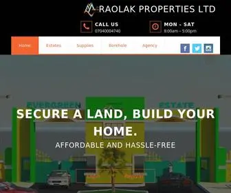 RPL.ng(RAOLAK PROPERTIES LIMITED) Screenshot