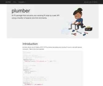 Rplumber.io(An R package) Screenshot