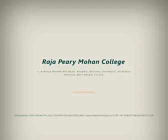 RPmcollegeautomation.org.in(Raja Peary Mohan College) Screenshot