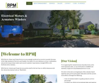 Rpmelectricalmotors.co.za(RPM Electrical Motors) Screenshot