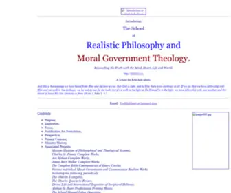 RPMGT.org(The School of Realistic Philosophy and Moral Government Theology) Screenshot