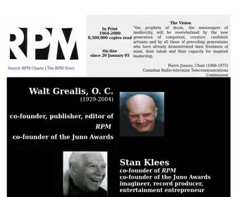 RPmmusicweekly.com(RPM Music Weekly On) Screenshot