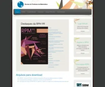 RPM.org.br(Revista Professor de Matemática) Screenshot