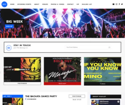 RPMpresents.com(RPM Dance Music Marketing) Screenshot