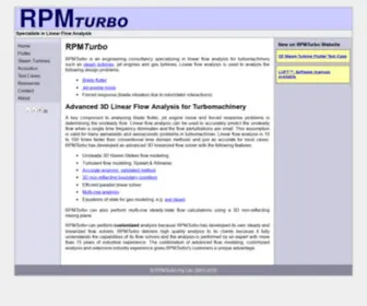 RPmturbo.com(Linear Flow Analysis for Turbomachinery) Screenshot