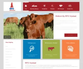 Rpofs.co.za(Rooivleis Produsente Organisasie Vrystaat) Screenshot