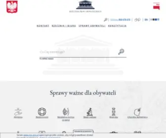 Rpo.gov.pl(Rzecznik Praw Obywatelskich) Screenshot