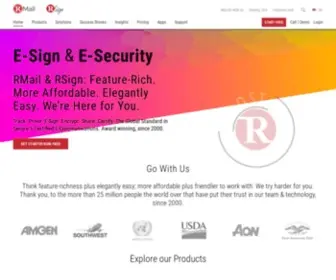 Rpost.com(The Global Standard for Secure & Certified Digital Transactions) Screenshot