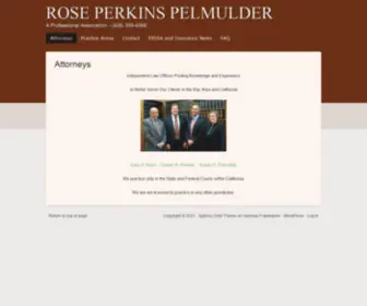 RPplawoffices.com(California and ERISA Insurance Attorneys) Screenshot