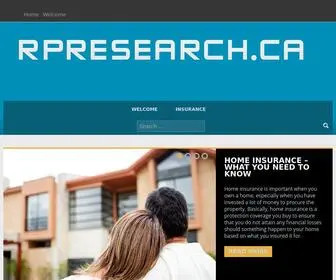 Rpresearch.ca(RP Research) Screenshot