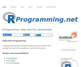 Rprogramming.net(R Programming Help) Screenshot