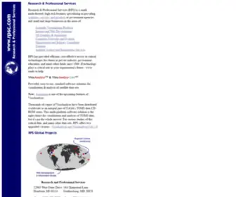 RPSC.com(Research and Professional Services) Screenshot