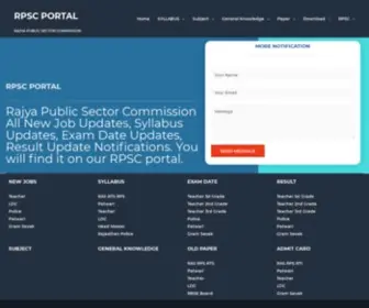 RPScportal.com(RPSC Portal) Screenshot