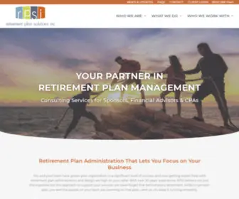 Rpsi.us.com(Retirement Plan Administration) Screenshot