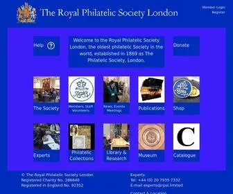 RPSL.org.uk(The Royal Philatelic Society London) Screenshot