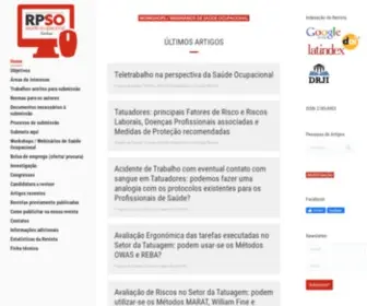 Rpso.pt(Revista Portuguesa de Saúde Ocupacional) Screenshot