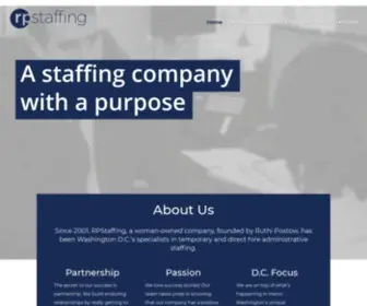 RPstaffing.com(Administrative Staffing) Screenshot