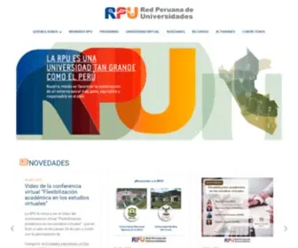 Rpu.edu.pe(Red Peruana de Universidades) Screenshot