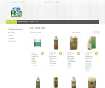 Rpuraloe.com(R Pur Aloe International) Screenshot