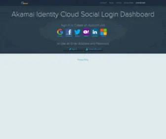 RPxnow.com(User management platform for the social web) Screenshot