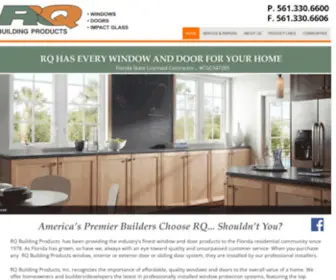 Rqbuildingproducts.com(Impact Windows) Screenshot