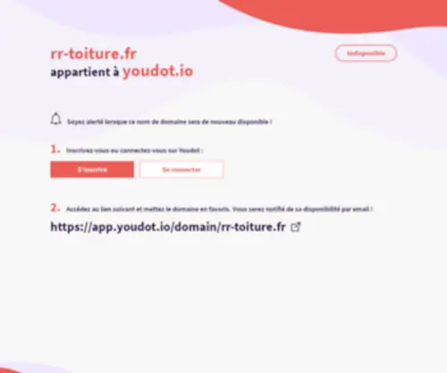 RR-Toiture.fr(This domain was registered by Youdot.io) Screenshot