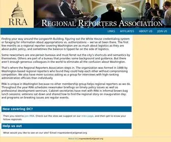 RRA.org(Regional Reporters Association) Screenshot