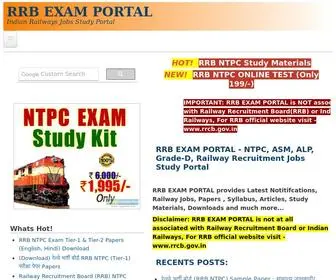 RRbexamportal.com(RRB EXAM PORTAL) Screenshot