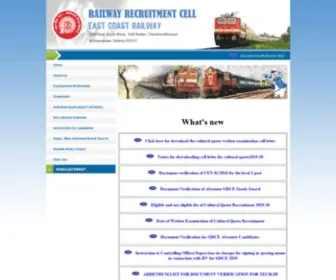 RRCBBS.org.in(RAILWAY RECRUITMENT CELL) Screenshot