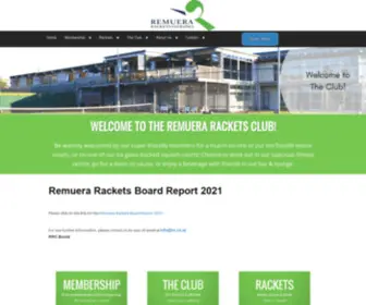 RRC.co.nz(New Zealand’s Premier Tennis and Squash Club) Screenshot