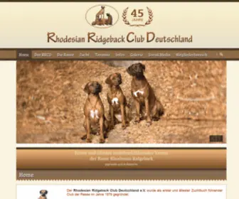 RRCD.de(Rhodesian Ridgeback Club Deutschland e.V) Screenshot