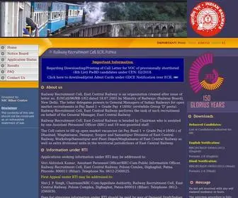 RRcecr.gov.in(Railway Recruitment Cell) Screenshot