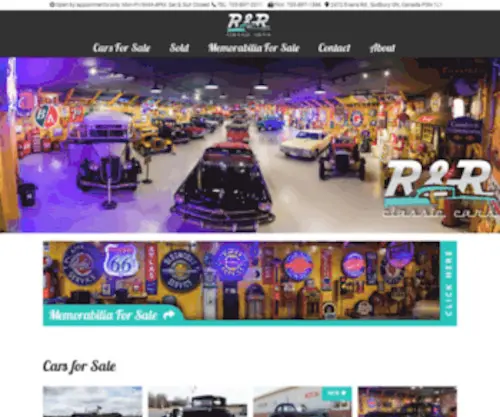 RRclassiccars.com(R&R Classic Cars) Screenshot