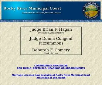 RRcourt.net(Rocky River Municipal Court) Screenshot