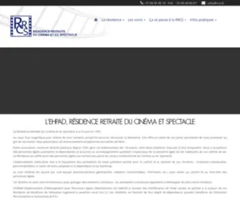 RRCS.fr(Résidence Retraite Cinéma Et Spectacles) Screenshot