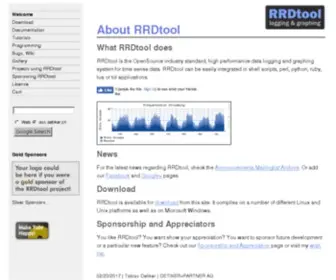 RRdtool.org(About RRDtool) Screenshot