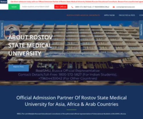 RRecrostov.com(Rostov State Medical University) Screenshot