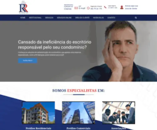 RRmarques.com.br(Administração de condomínios na Vila Romana) Screenshot