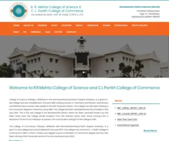 RRMSCLPC.org(R.R.Mehta College of Science and C.L.Parikh College of Commerce) Screenshot