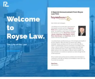 RRoyselaw.com(Royse Law Firm) Screenshot