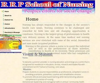 RRpnursingschool.in(RRP SCHOOL OF Nursing) Screenshot