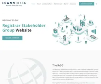 RRSG.org(A Representative Body of Domain Name Registrars) Screenshot