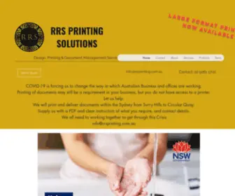 RRSprinting.com.au(RRS Printing Solutions) Screenshot