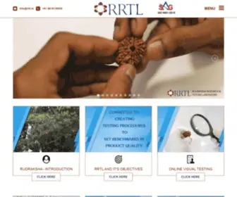RRTL.in(Rudraksha Research and Testing Laboratory (RRTL)) Screenshot